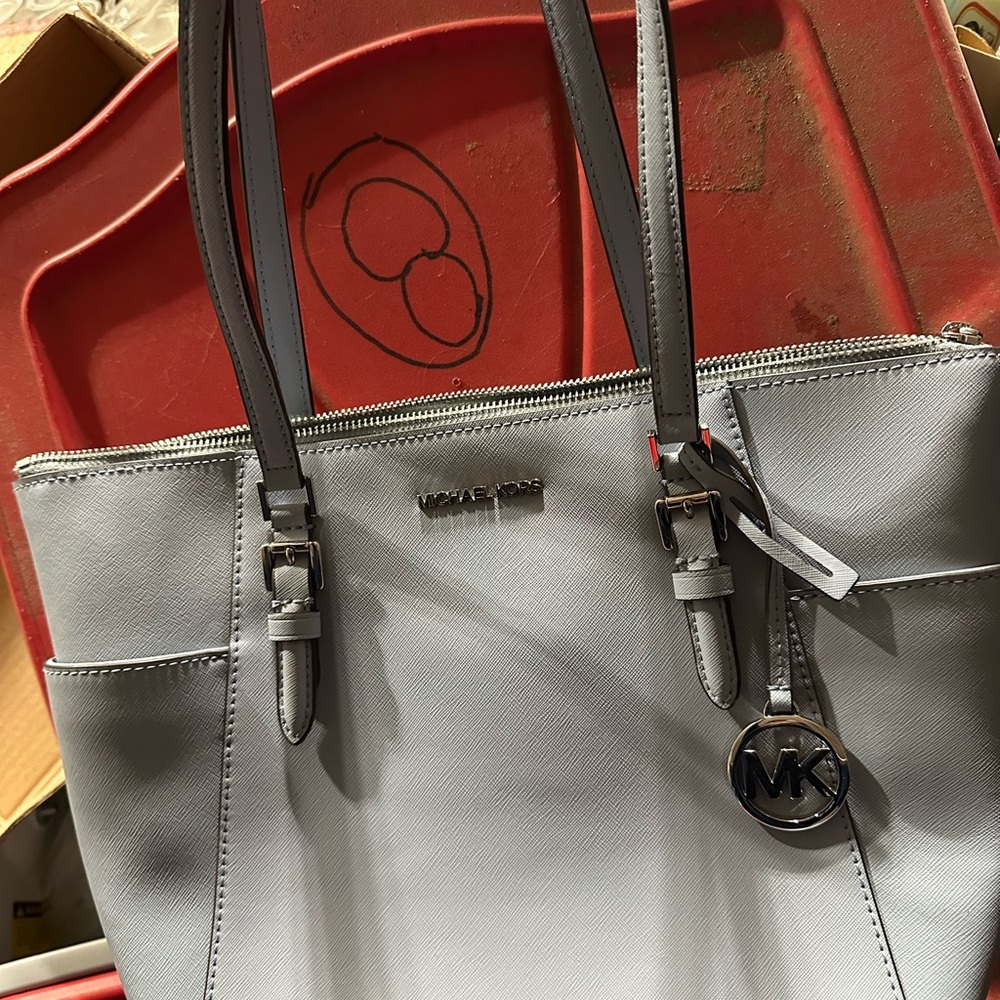 Michael Kors Light Gray Tote Bag